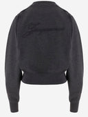 Jacquemus merino wollen trui met logo -borduurwerk