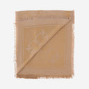Pinko Viscose Blend Scarf With Love Birds Pattern