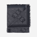 Pinko Viscose Blend Scarf With Love Birds Motif