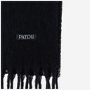 Patou Wool Blend Long Fringe Scarf