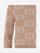 Pinko Love Birds Knitwear In Viscose Blend