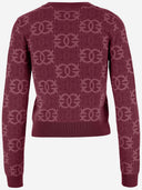 Pinko Love Birds Knitwear In Viscose Blend