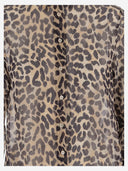 Aspesi silkeskjorte med leopardtrykk