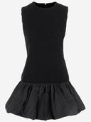 Patou Wollmischkleid mit Rüschen