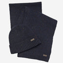 Barbour Carlton Fleck Hat And Scarf Gift Set