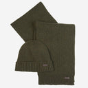 Barbour Carlton Fleck Hat And Scarf Gift Set