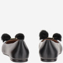 Salvatore Ferragamo Leather Bow Ballet Flats