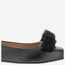 Salvatore Ferragamo Leather Bow Ballet Flats