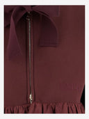 Patou Hooded Sweatshirt With Ruffles In Organic Cotton