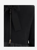 Patou Hooded Sweatshirt With Ruffles In Organic Cotton