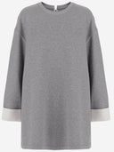 Carven Cotton Blend Felpa con polsini contrastanti