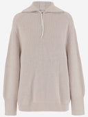 Carven Wool Zip Up Sweater