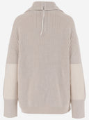 Carven Wool Zip Up Sweater