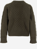 Arch4 Cashmere Cardigan مع نمط متماسكة الكابل
