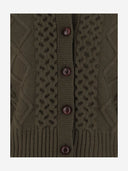 Arch4 Cashmere Cardigan مع نمط متماسكة الكابل