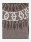 Arch4 Cashmere Sweater With Geometric Pattern