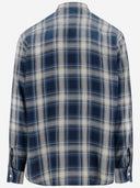 Camicia di cotone vintage scintillante dsquared2