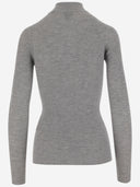 Sa su phi cashmere e maglione a costole di seta