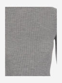 Sa su phi cashmere e maglione a costole di seta