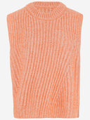 Sa su phi phi sloeveless slibbed wool blend jumper