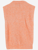 Sa su phi phi sloeveless slibbed wool blend jumper