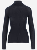 Sa su phi cashmere و silk rib sweater