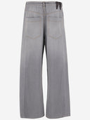 Darkpark Wide Leg Trousers In Cotton And Lyocell