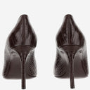 Pompe Jimmy Choo Romy 85 in crocodile in pelle in rilievo
