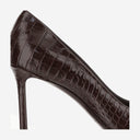 Pompe Jimmy Choo Romy 85 in crocodile in pelle in rilievo