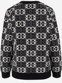 Pinko Love Birds Knit In Viscose Blend