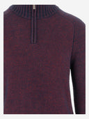 K Way Wool Blend Sweater With Zipper At The Neck