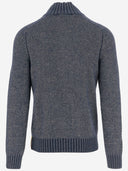 K Way Wool Blend Sweater With Zipper At The Neck