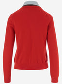 Tory Burch Wool Blend Sweater With Removable Collar