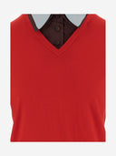 Tory Burch Wool Blend Sweater With Removable Collar