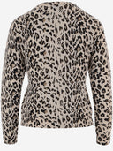 Allude Leopard Print Wool And Cashmere Cardigan