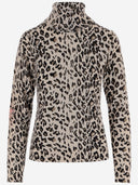 Allude Leopard Print Wool And Cashmere Sweater