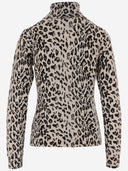 Allude Leopard Print Wool And Cashmere Sweater