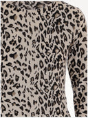 Allude Leopard Print Wool And Cashmere Sweater