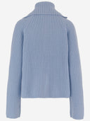 Lust auf Wolle und Kaschmir -Reißverschluss -Pullover