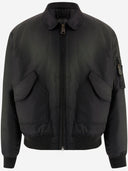 Cultura Nylon Bomber Jacket With Ribbed Edging