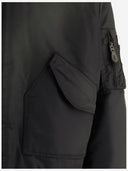 Cultura Nylon Bomber Jacket With Ribbed Edging