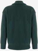 Giorgio Armani Wool og Cashmere Sweater med ribbed krave