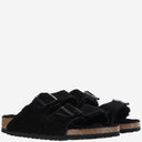 Birkenstock Arizona Suede og Shearling Sandals