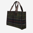 Barbour Turnberry Tote Bag in miscela di lana con modello di controllo