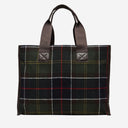 Barbour Turnberry Tote Bag in miscela di lana con modello di controllo