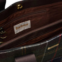Barbour Turnberry Tote Bag in miscela di lana con modello di controllo