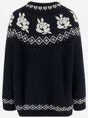 Magda Burtym Wool Sweater With Geometric Pattern