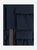K Way Cotton Blend Jacket With Multiple Pockets