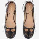 Flats de ballerine en cuir mélangée chloè