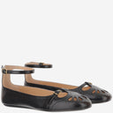 Flats de ballerine en cuir mélangée chloè